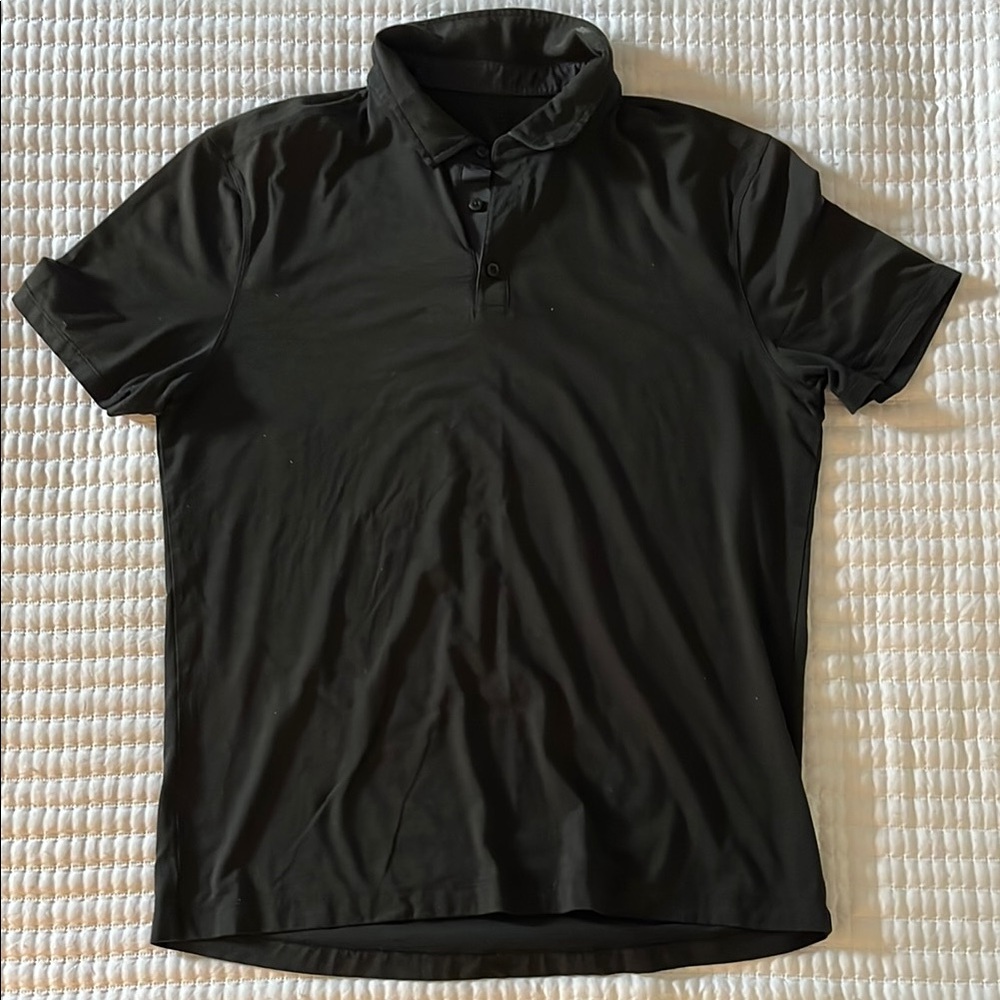 Lululemon Evolution Black Polo XL